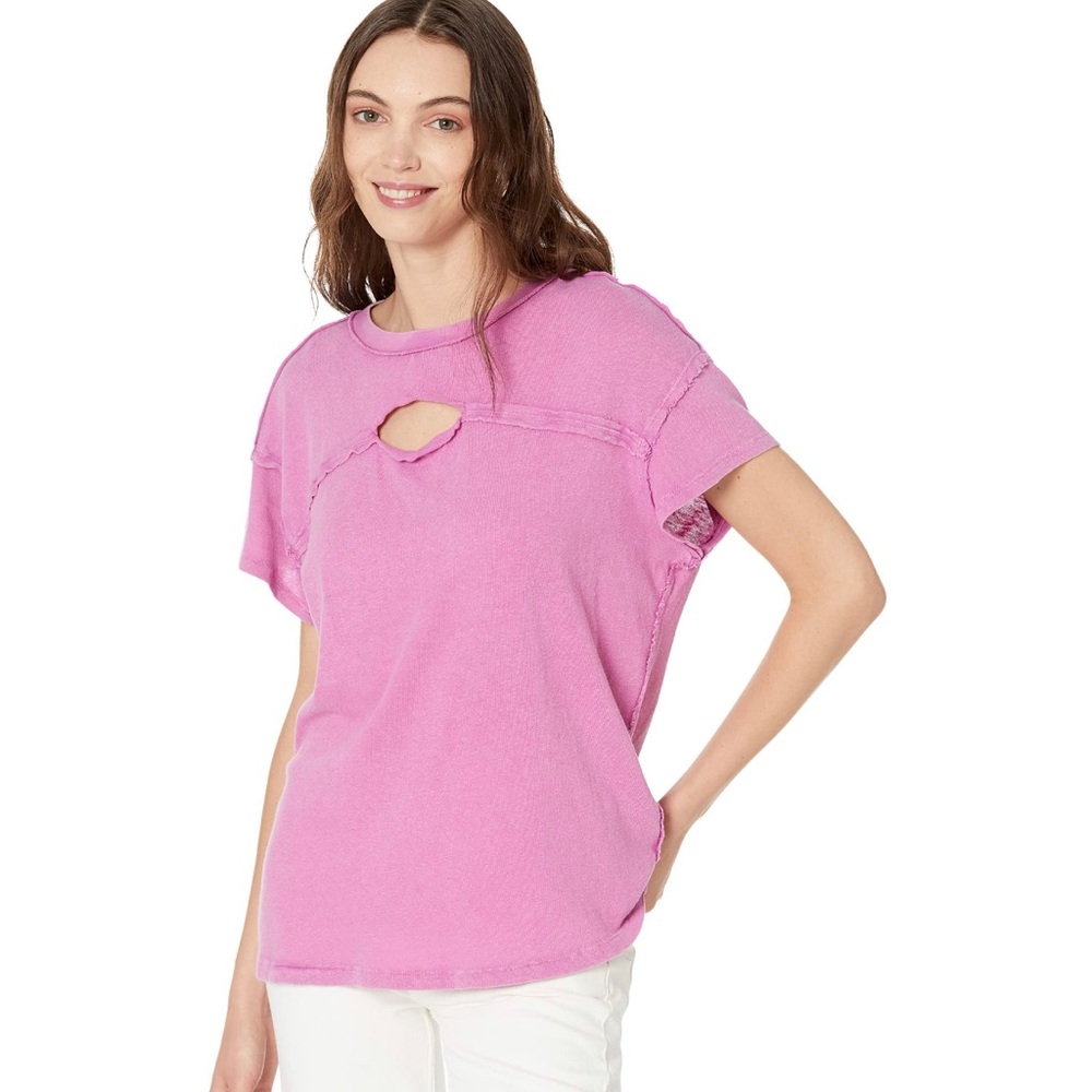 NWT Free People Cut Out Tee Size M